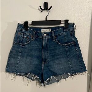 Abercrombie & Fitch Dark Blue Jean Shorts